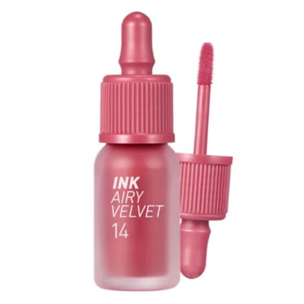 Peripera Airy Velvet, 4g, Ruj lichid semimat - 14 Rosy Pink