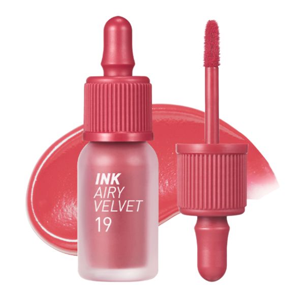 Peripera Airy Velvet, 4g, Ruj lichid semimat - 19 Elf Light Rose