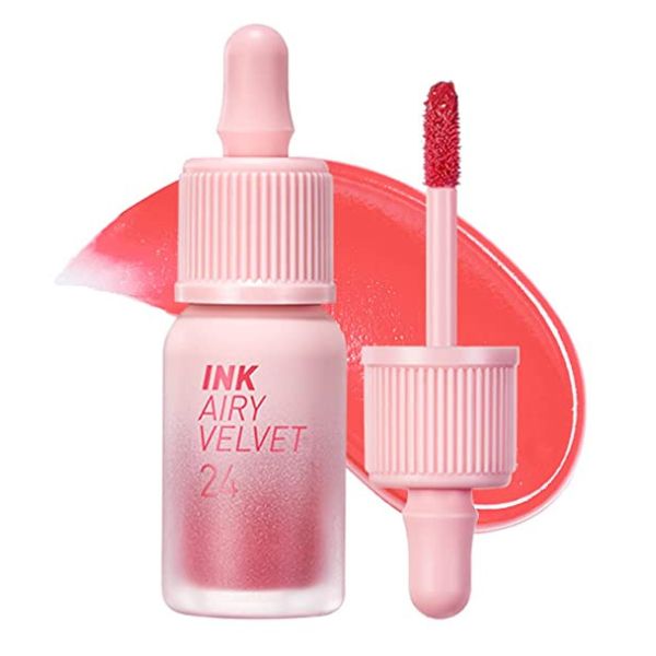 Peripera Airy Velvet, 4g, Ruj lichid semimat - 24 Heavenly Peach