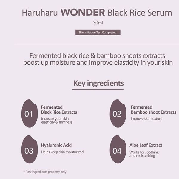 HaruHaru Wonder Black Rice Serum, 30ml