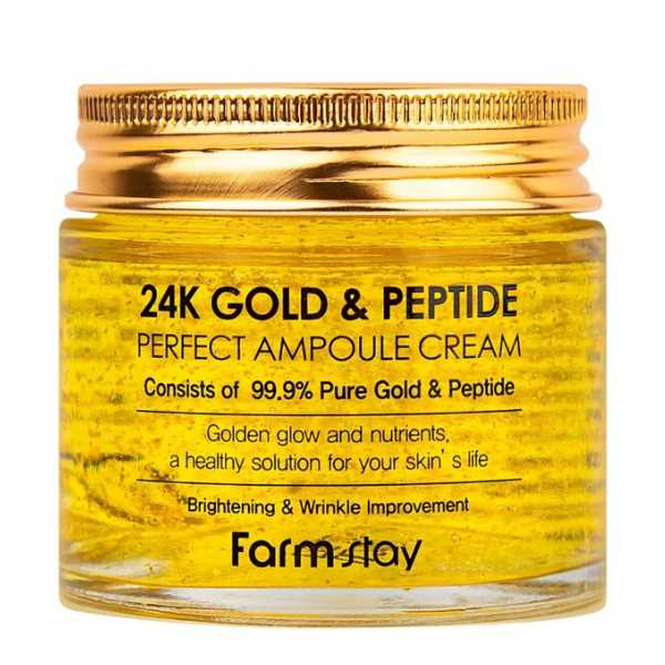 Farmstay 24K Gold & Peptide Perfect Ampoule Cream, 80ml