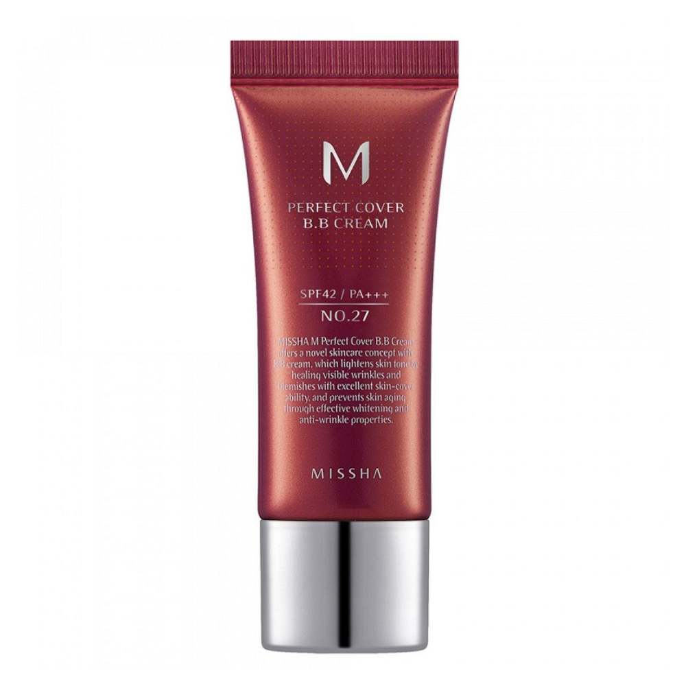 Missha Perfect Cover BB Cream SPF42 PA+++, 20ml (VARIANTA MINI) - 27 Honey Beige