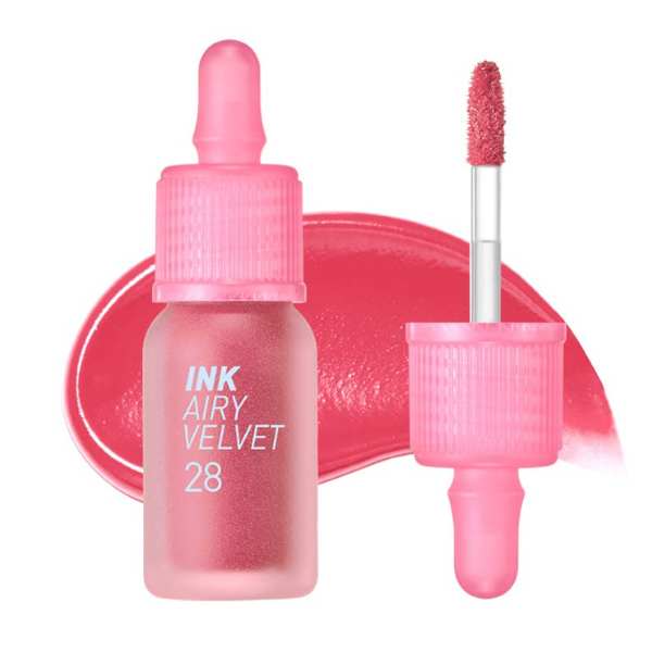 Peripera Airy Velvet, 4g, Ruj lichid semimat - 28 Berry Good Pink