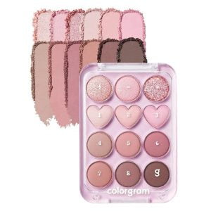 Colorgram Pin Point Eyeshadow Palette 02 Pink + Mauve