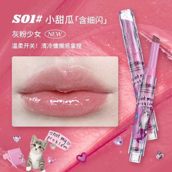 Flortte Heart-shaped Lipstick, 1.5g - S01 Little Melon