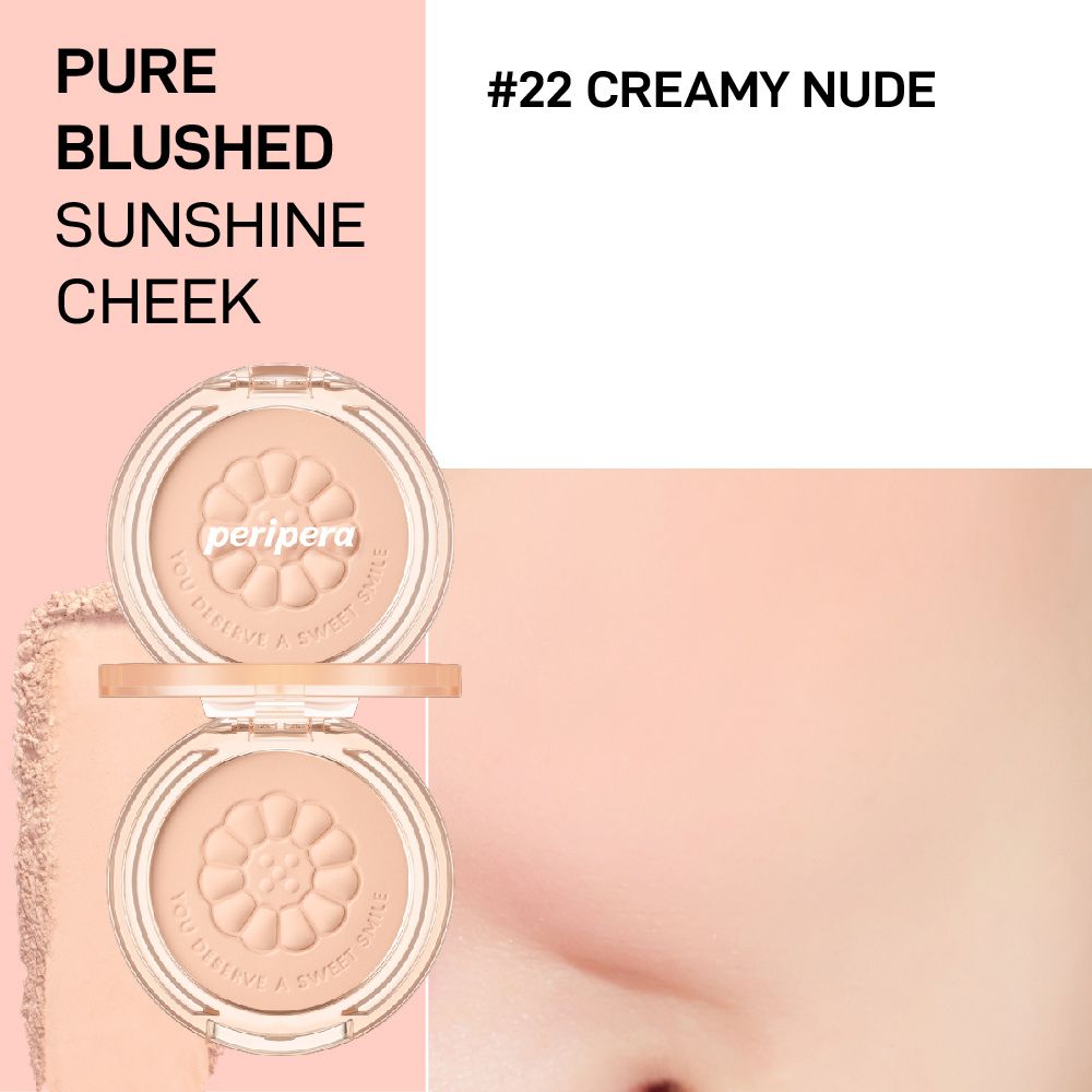 Peripera Pure Blushed Sunshine Cheek Honey K-ookie Collection - 22 Creamy Nude