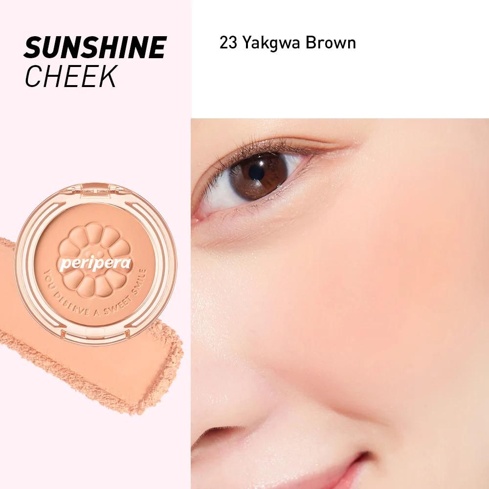 Peripera Pure Blushed Sunshine Cheek Honey K-ookie Collection - 23 Yakgwa Brown