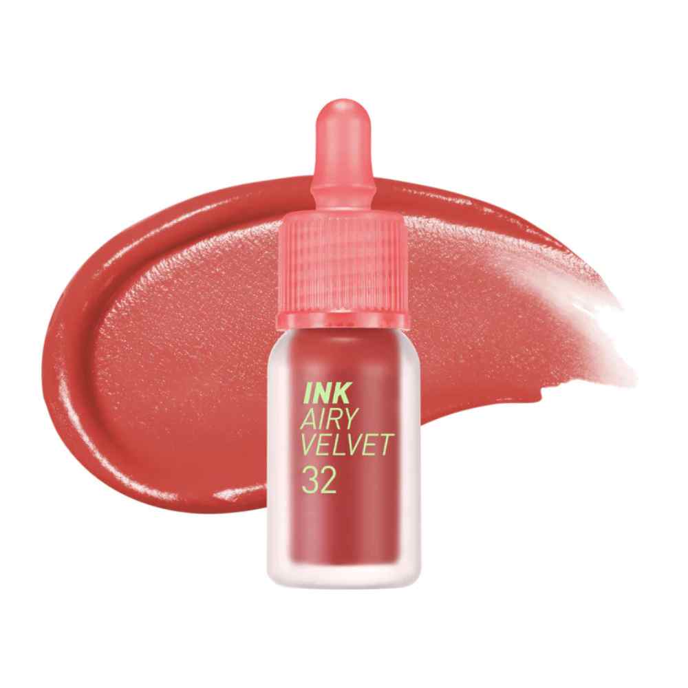 Peripera Airy Velvet, 4g, Ruj lichid semimat - 32 Reddish Rose