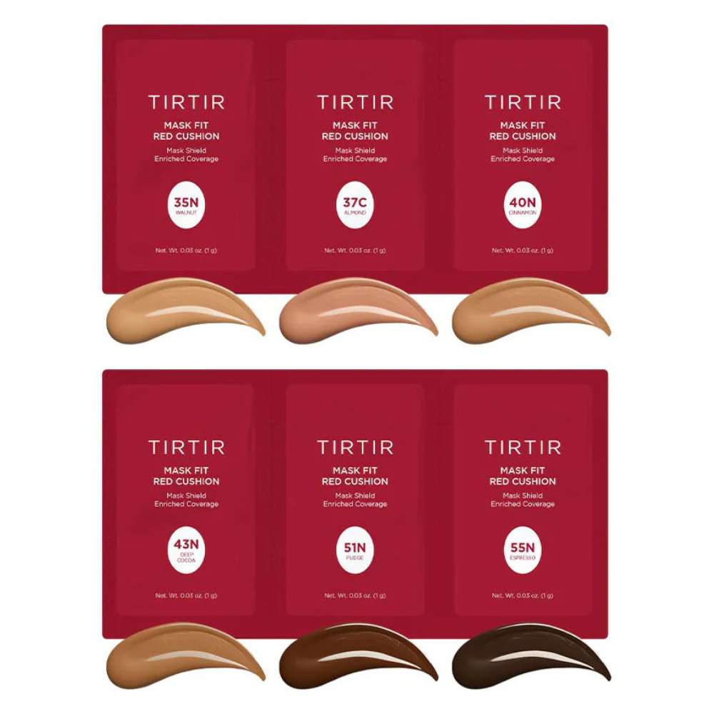 Mostre TirTir Mask Fit Red Cushion (6 culori/set) - Set 4 35N/37C/40N,43N/51N/55N