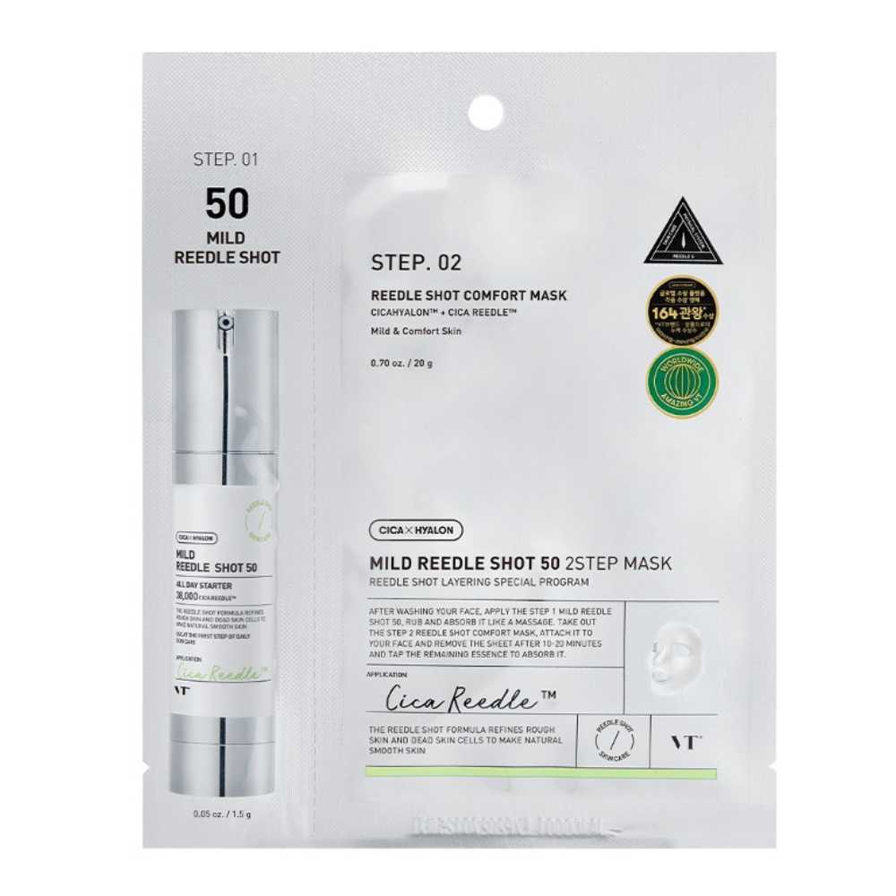 VT Cosmetics Mild Reedle Shot 50 2-Step Mask