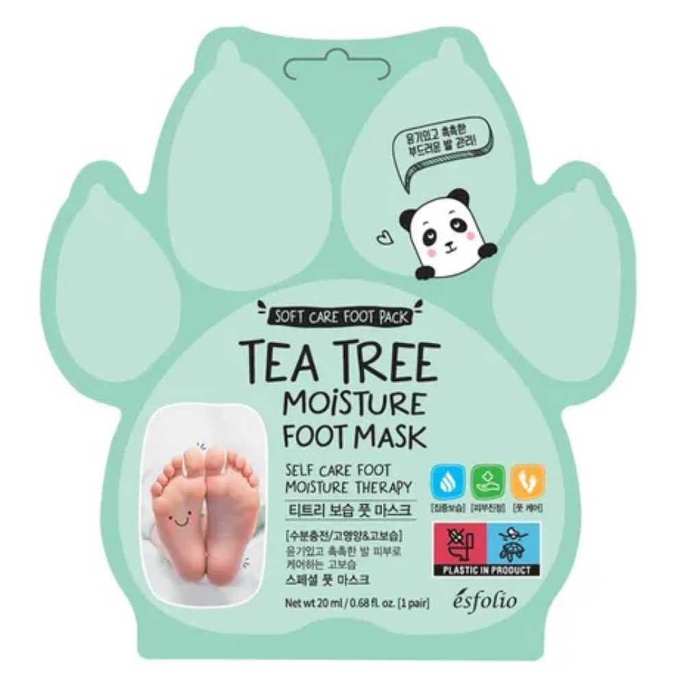 Esfolio Tea Tree Moisture Foot Mask, 20ml